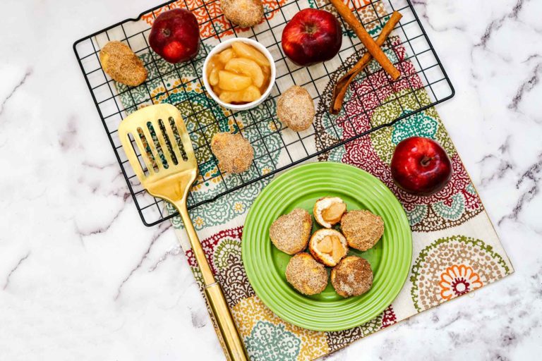 Easy Air Fryer Apple Filled Donut Holes - Air Fryer Family Meals