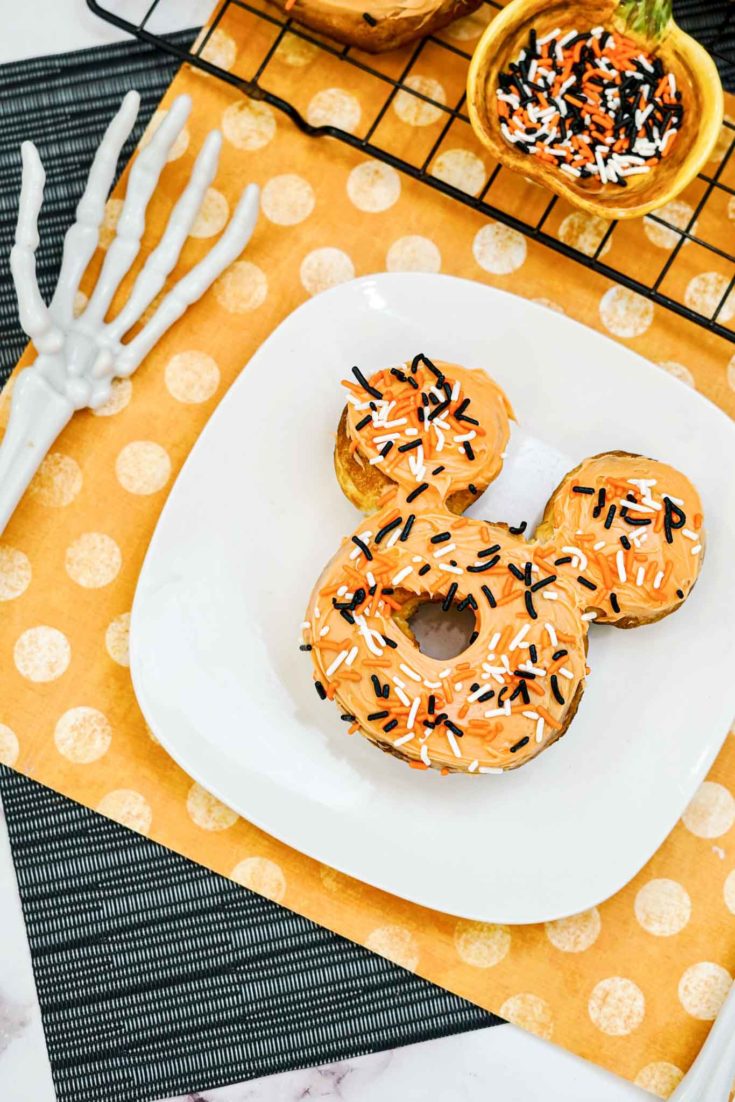 Easy Air Fryer Mickey Mouse Halloween Donuts