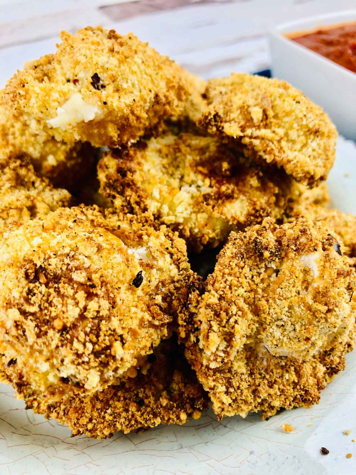 Easy Air Fryer Fried Parmesan Tortellini - Air Fryer Family Meals