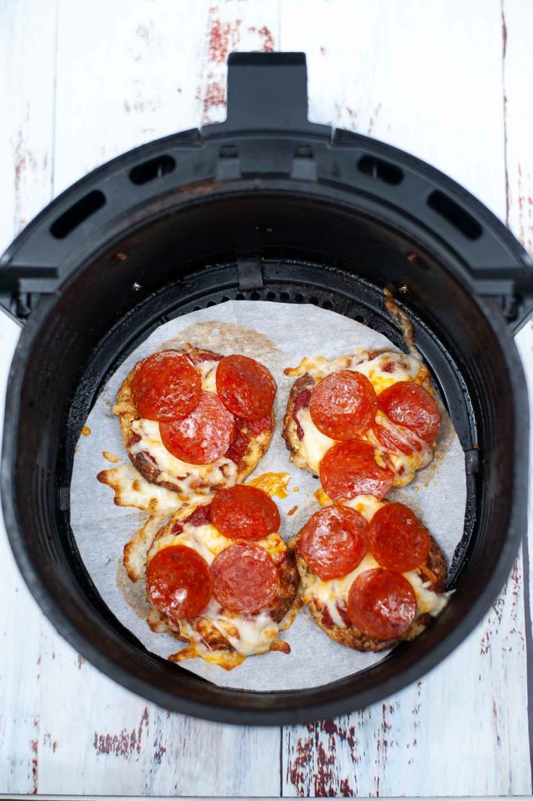 Air Fryer Pepperoni Cauliflower Pizza - Air Fryer Family Meals