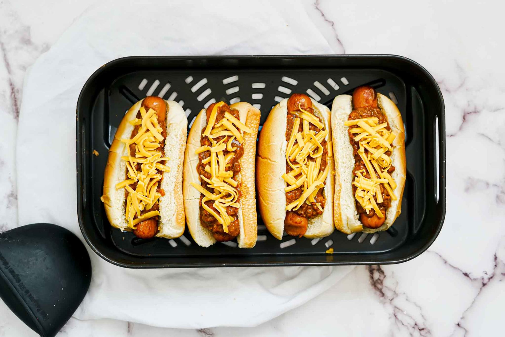 Easy Air Fryer Chili Cheese Dogs Air Fryer Family Meals