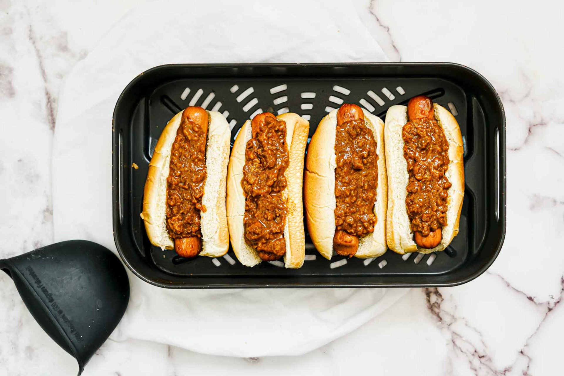 Easy Air Fryer Chili Cheese Dogs Air Fryer Family Meals