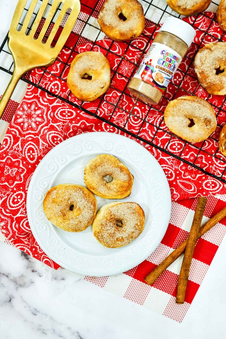 The Best Air Fryer Cinnamon Toast Crunch Donuts