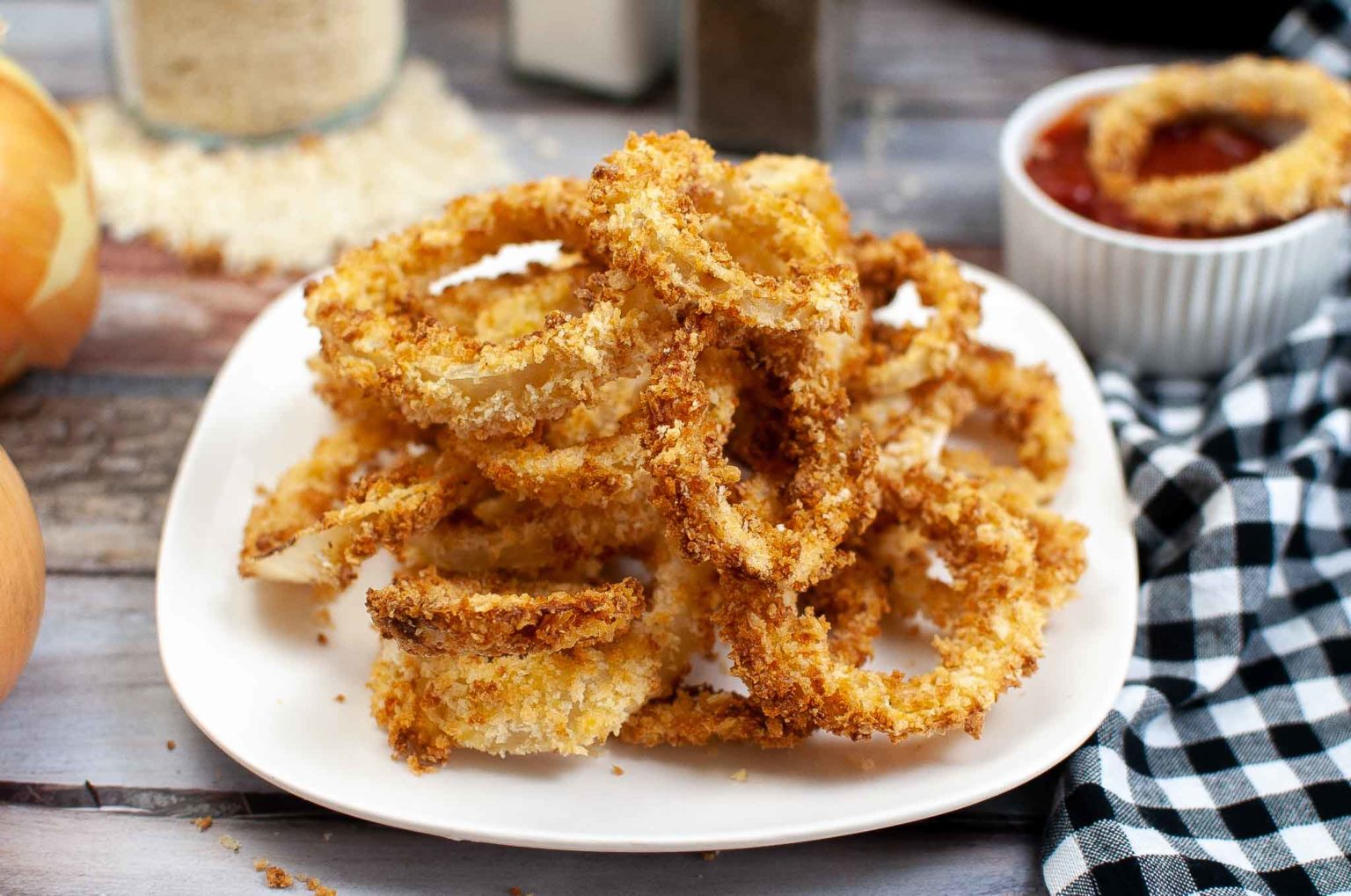 Easy Crunchy Air Fryer Onion Rings Air Fryer Family Meals