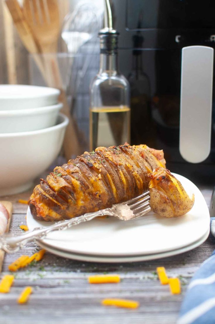 Easy Bacon and Cheese Hasselback Potatoes