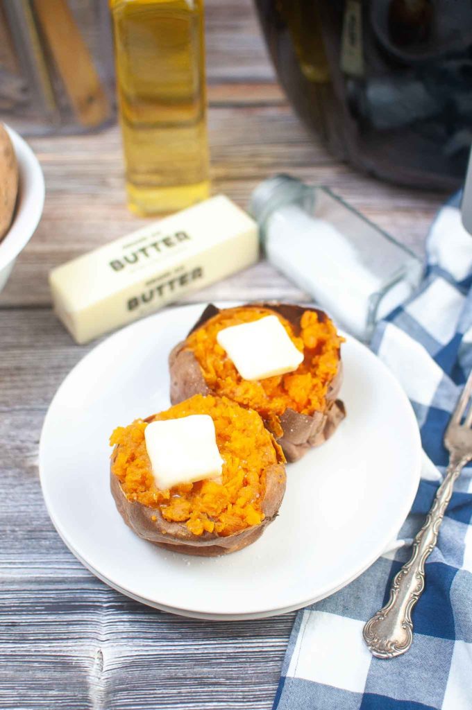 Easy Air Fryer Baked Sweet Potatoes