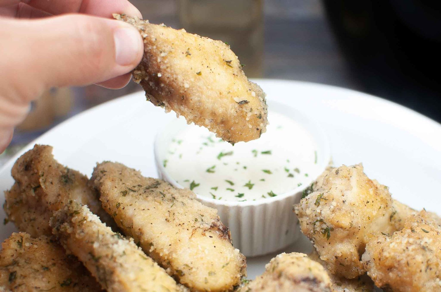 Buffalo Wild Wings Copycat Air Fryer Garlic Parmesan Wings