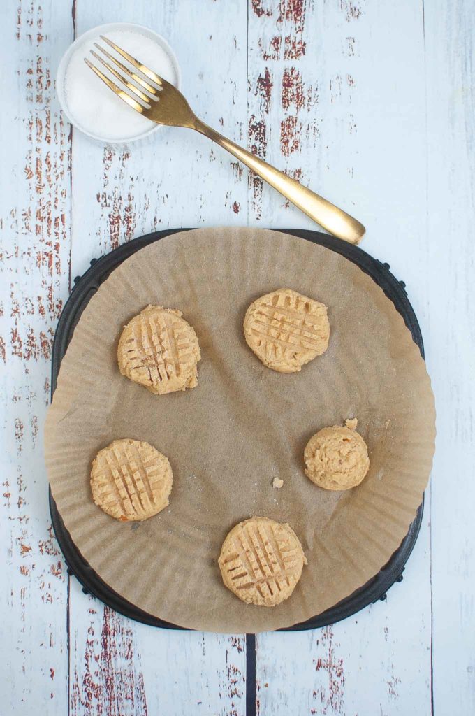 Easy Air Fryer Peanut Butter Cookies