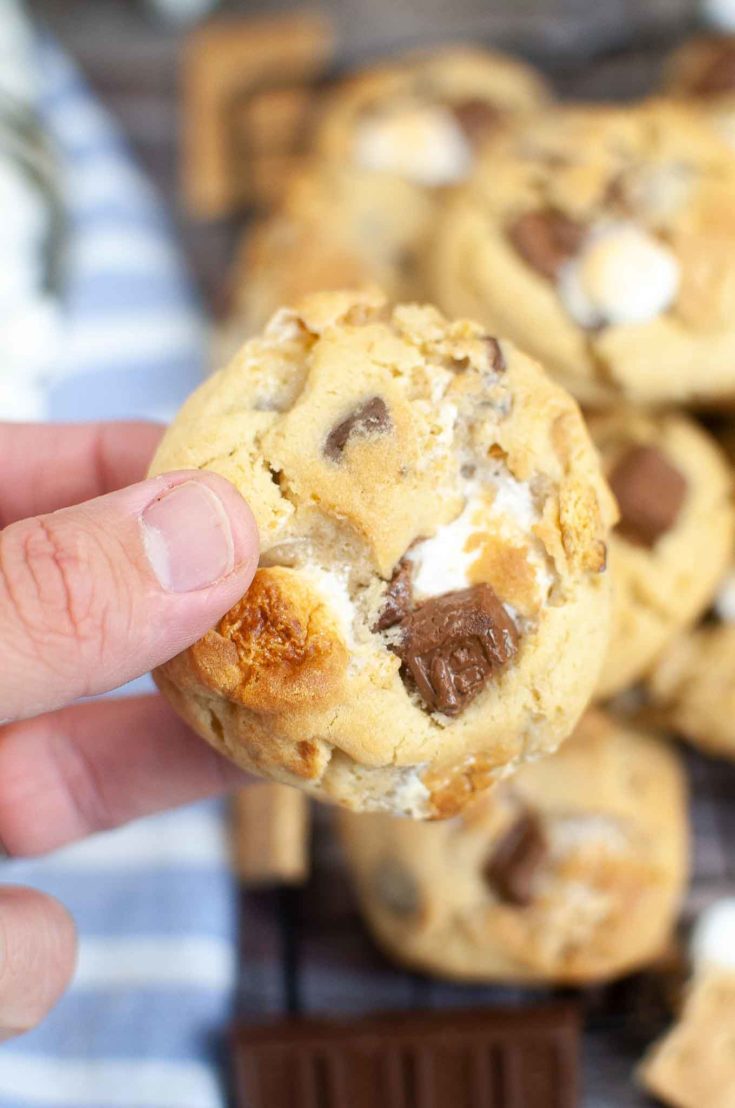Air Fryer S'mores Chocolate Chip Cookies