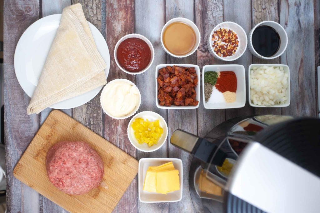 Easy Air Fryer Cheeseburger Egg Rolls Recipe