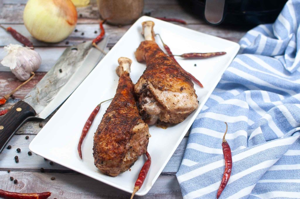 The Best Juiciest Air Fryer Turkey Legs Recipe